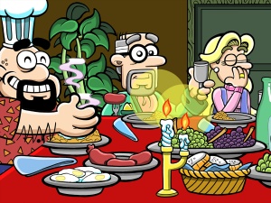 LA SANTA, EL ZAFIO Y LA NUEZ